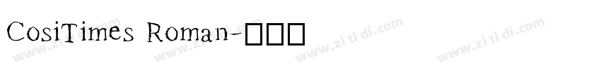 CosiTimes Roman字体转换